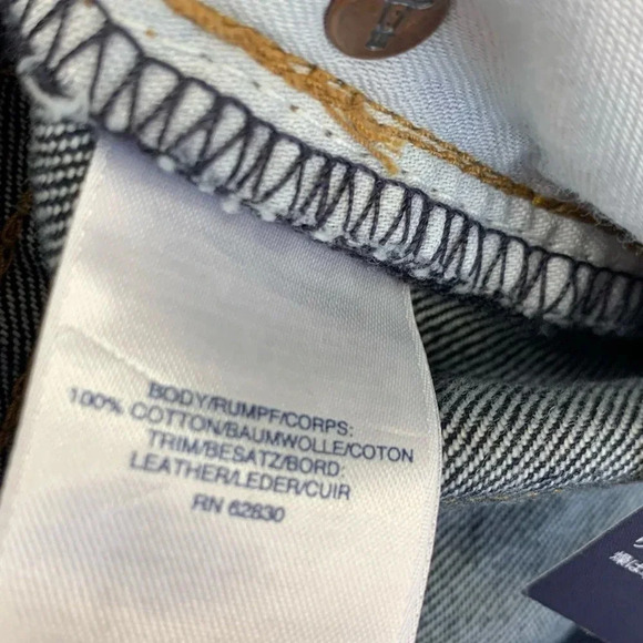 Lands' End New Square Rigger Traditional Fit Denim Dark Blue Jeans 42X26 Classic - Picture 16 of 16